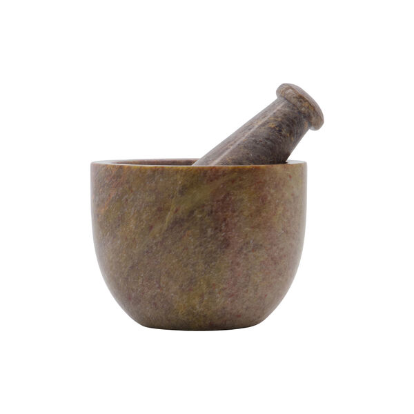 HDArb Mortar with pestle, brown, House Doctor