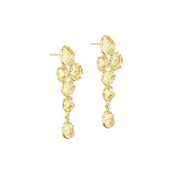 Josie long post earrings, gold plated, Pure by Nat