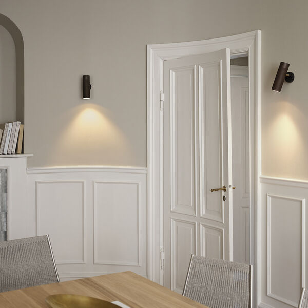 Patrone Wall Lamp, brown/brass, Thorup Copenhagen