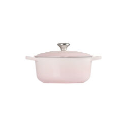 Signature Round Pot &Oslash; 24 cm, shell pink, Le Creuset