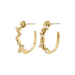 HADLEY earrings, gold plated, Pilgrim