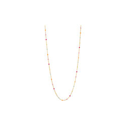 Lola necklace, guld/rainbow, ENAMEL Copenhagen