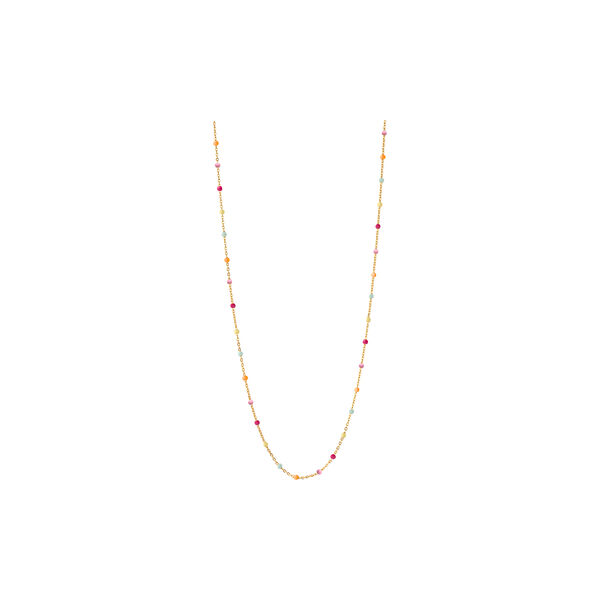 Lola necklace, guld/rainbow, ENAMEL Copenhagen