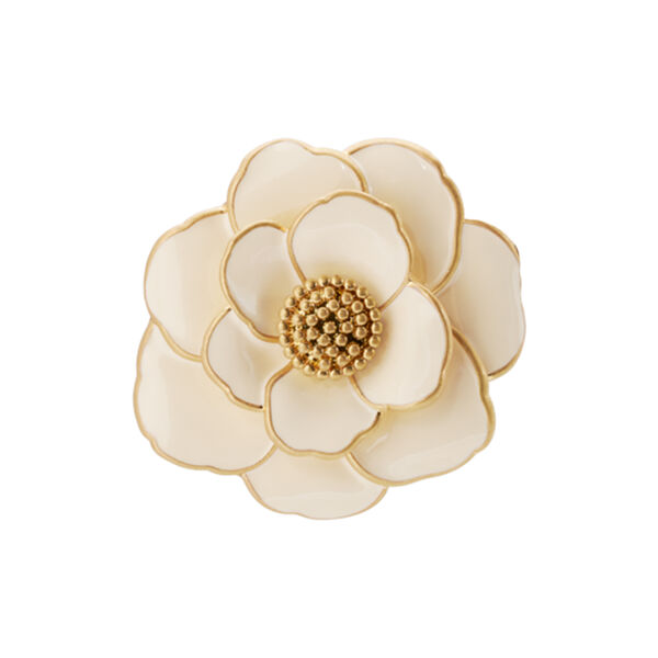 PEONY flower pendant small, sand white PEONY flower pendant small, sand white, bangle up