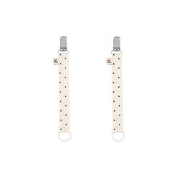 2 Pack Pacifier Strap, estate dot, Konges Sl&oslash;jd