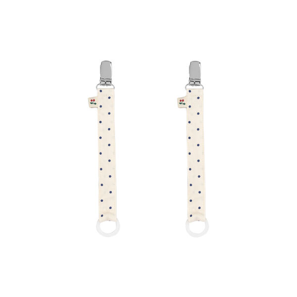 2 Pack Pacifier Strap, estate dot, Konges Sl&oslash;jd