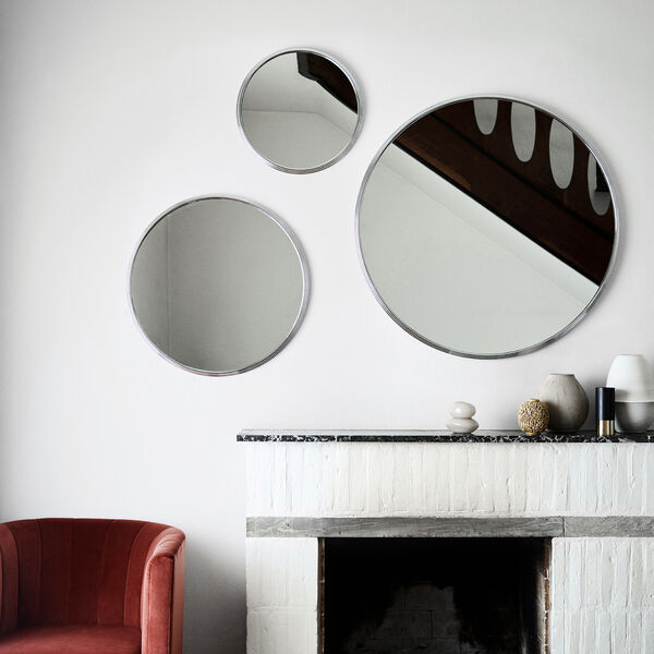 Sillon SH5 Wall Mirror, chrome, &Tradition