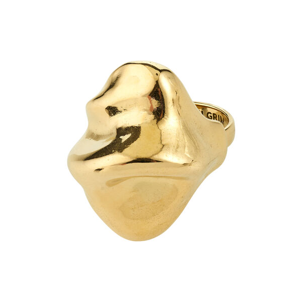 JOHNNIE ring, gold plated, Pilgrim
