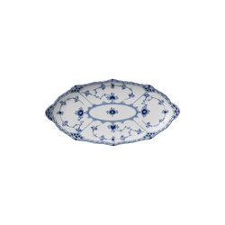 Blue Fluted Half Lace Dish 24.5 cm, Royal Copenhagen