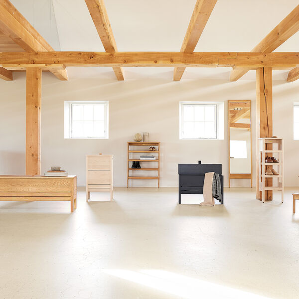 A Line Laundry Box, white oiled oak A Line Laundry Box, white oiled oak, Form & Refine