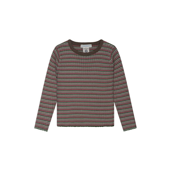Rib Knit Blouse | Deer Stripe, Serendipity
