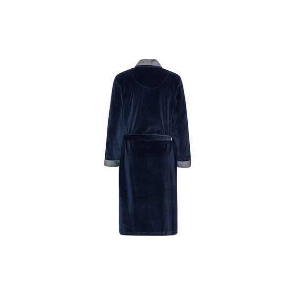 Davos Dressing gown, navy with sliver collar, Ambassador 1867