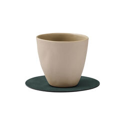Nupo glass mat Circle, dark green, LIND DNA