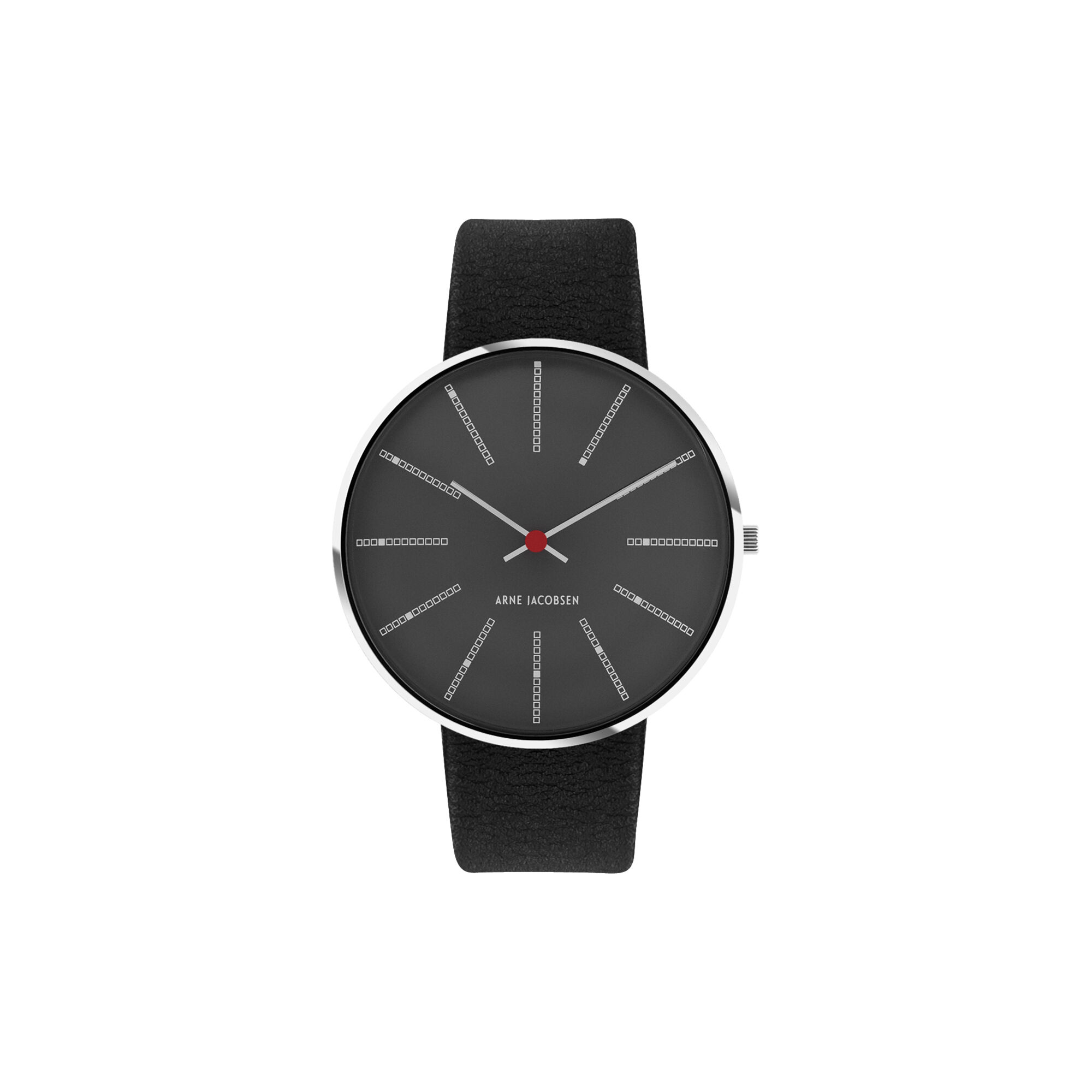 Bankers Wrist Watch, grey/steel/black