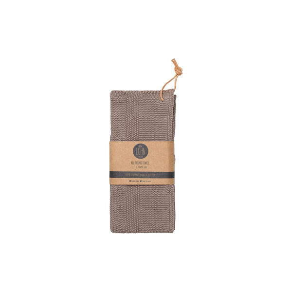Knitted Towel, ginger snap Knitted Towel, ginger snap, By LOHN