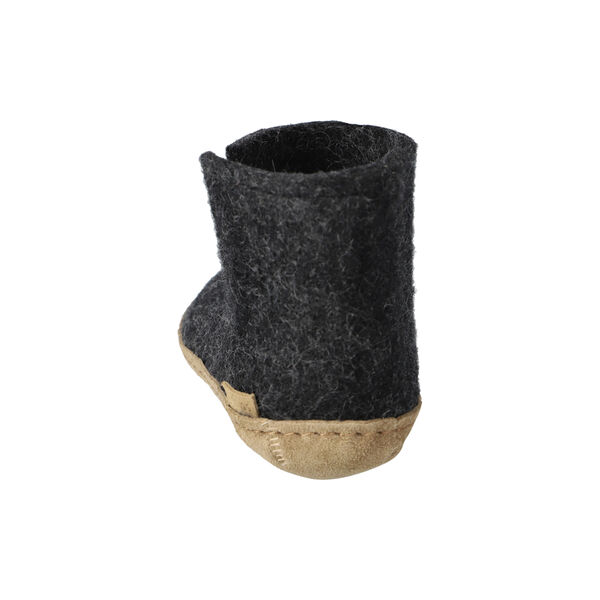 Felt Ankle Shoe Junior, charcoal Felt Ankle Shoe Junior, charcoal, Glerups