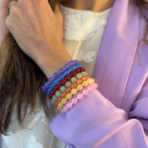 Jasmine small bracelet, peach, Nuni Copenhagen