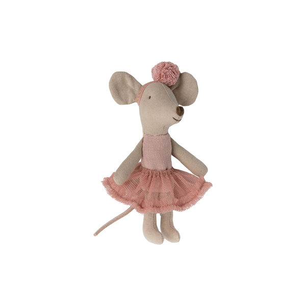 Little Sister Ballerina Mouse, rose, Maileg