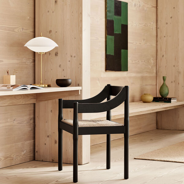 Clam™ Table Lamp, opal/brass, Fritz Hansen