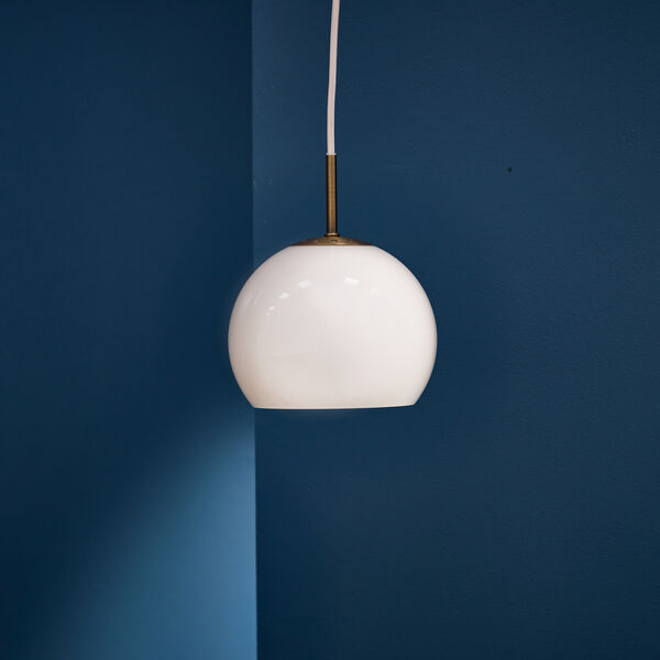 Ball Glass Pendant, sand grey, FRANDSEN