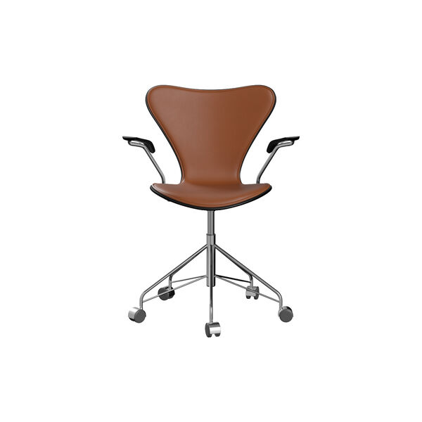 Series 7™ 3217 Front Upholstered Office Chair, Essential walnut Series 7™ 3217 Front Upholstered Office Chair, Essential walnut, Fritz Hansen