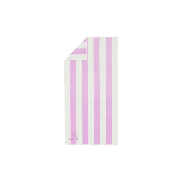 Moomin Mussels towel 70x140 cm, pink striped, Moomin Arabia