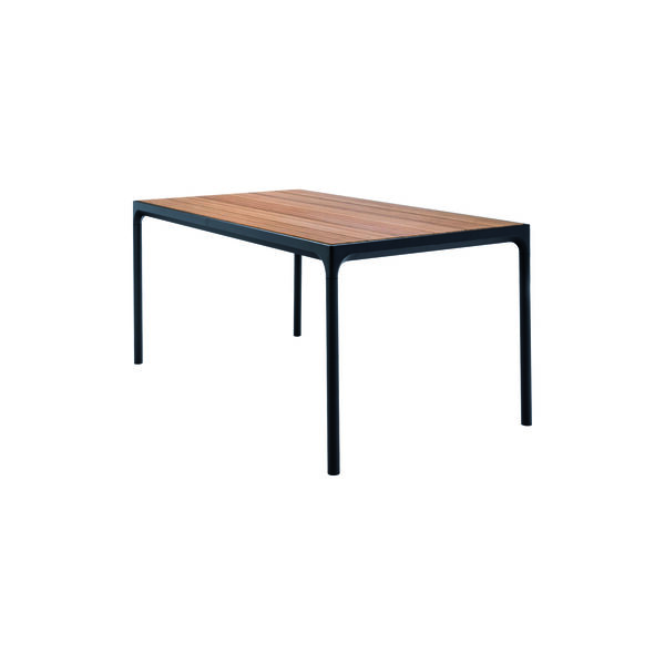 FOUR Table, bamboo/black, HOUE