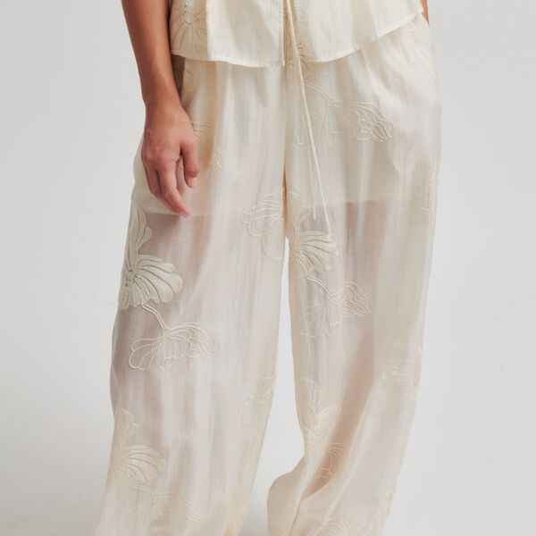 Vira Trousers, soft beige, Second Female