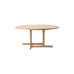 BM80 Mogensen Coffee Table &Oslash; 120 cm, soap treated oak, Fredericia Furniture