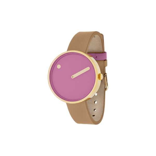 Picto Wrist Watch, pink/peruvian brown, PICTO
