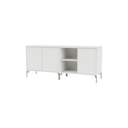 SAVE Lowboard with Chrome Legs, 01 white, Montana Furniture