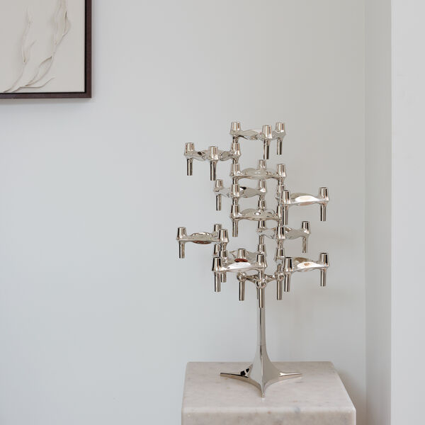 BMF Candle Holder, chrome, STOFF Nagel