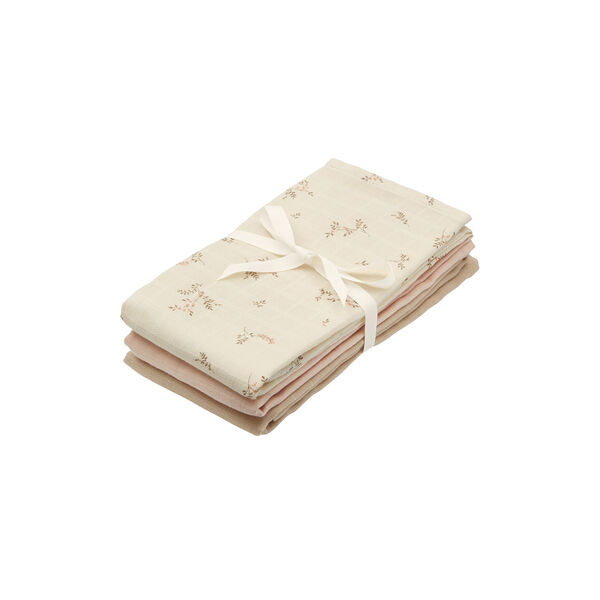Muslin Cloth 3-pack, ashley/coral/latte, Cam Cam Copenhagen