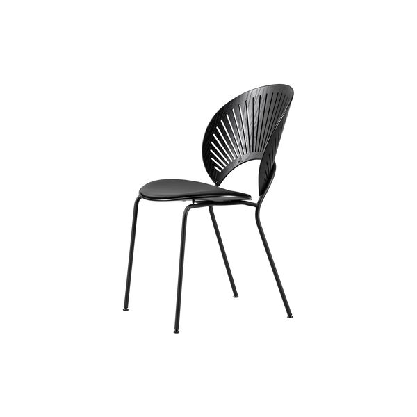 3396 Trinidad Chair with Seat Upholstery, black ash/black/black, Fredericia Furniture