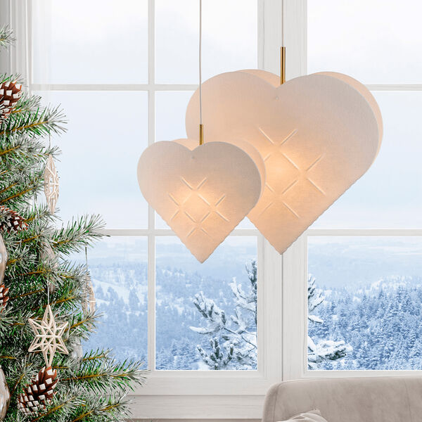 SOFT HEART Small | White | Pendant, LE KLINT