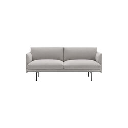 Outline Sofa 2-seater, clay/black, Muuto