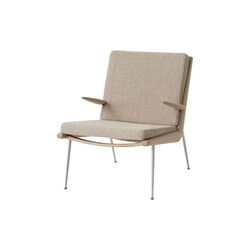 Boomerang HM2 Lounge Chair, Karakorum 003/brushed steel/soap treated oak, &Tradition