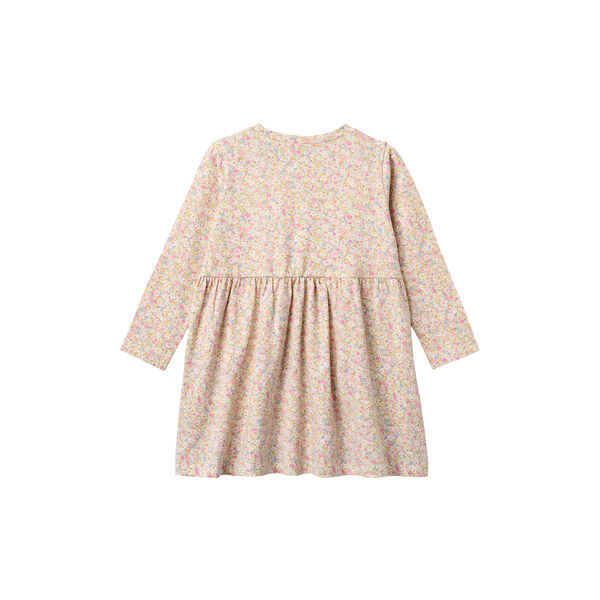Jersey Dress L/S Sessa, blush flower meadow, Wheat