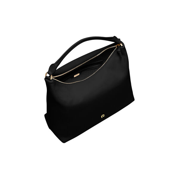 Zita Hobo Bag M, black coloured Zita Hobo Bag M, black coloured, Aigner