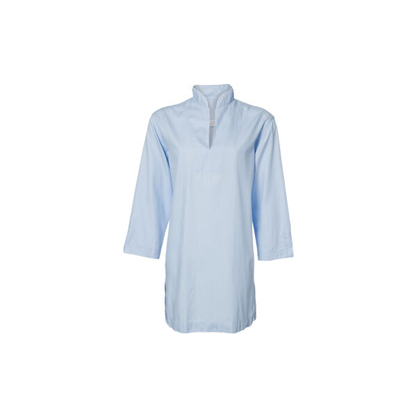 Anna Pinstriped Nightshirt, light blue Anna Pinstriped Nightshirt, light blue, Geismars Væverier