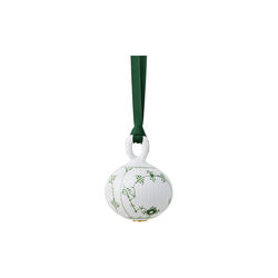 Green Fluted Plain Christmas Bauble, Royal Copenhagen