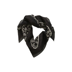 LouiPW Scarf, black mini flower, Part Two