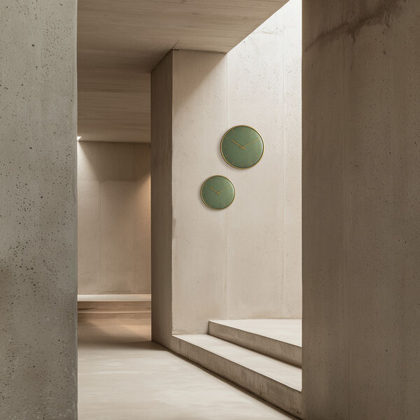 City Hall Wall clock Large, green, Arne Jacobsen Clocks