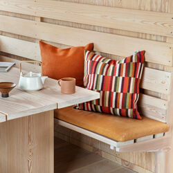 IDA Cushion, red shades, R&oslash;ros Tweed