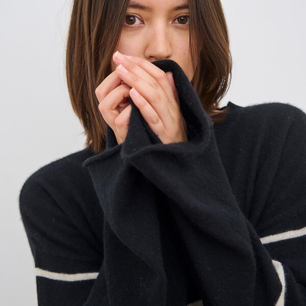 Sea Stripe Sweater, black/wheat Sea Stripe Sweater, black/wheat, CARE BY ME