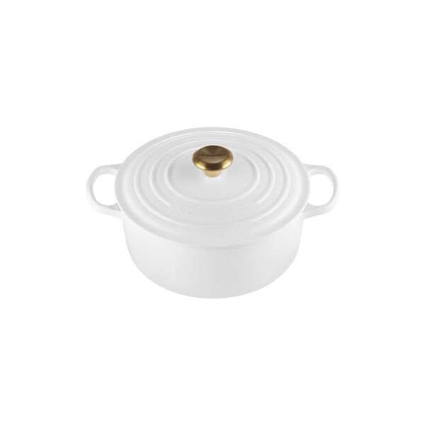 Signature Round Pot &Oslash; 26 cm, white, Le Creuset