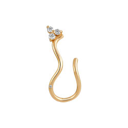 Fryd Wave diamond Earstud Right, gold/diamond, Ro Copenhagen