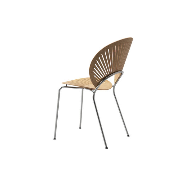 3398 Trinidad Chair, oiled oak/chrome, Fredericia Furniture