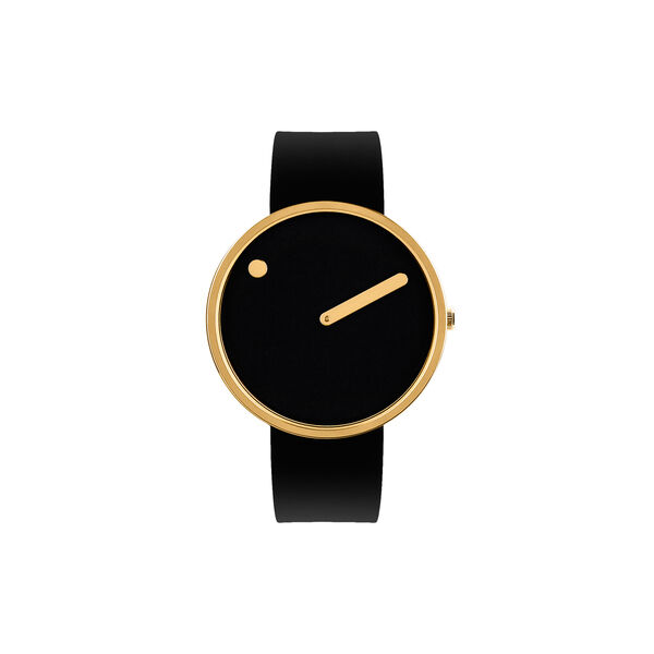 PICTO Wrist Watch, black/gold/black, Picto