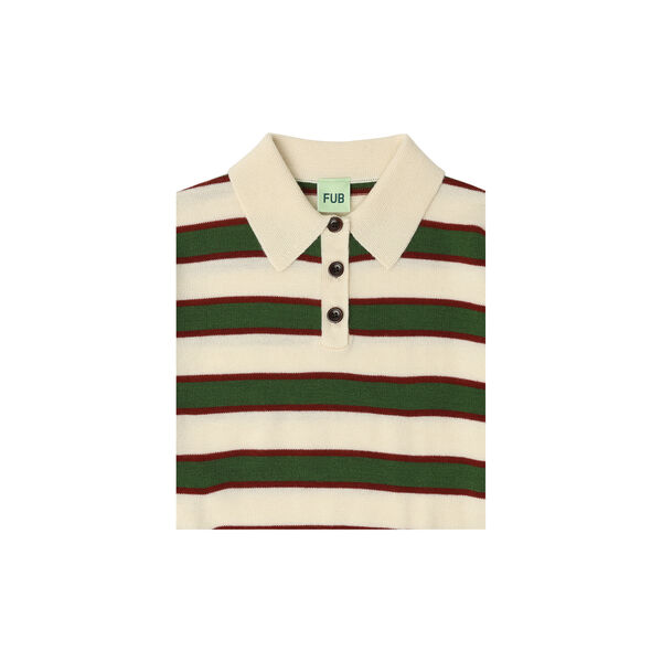 Striped Polo, ecru, FUB
